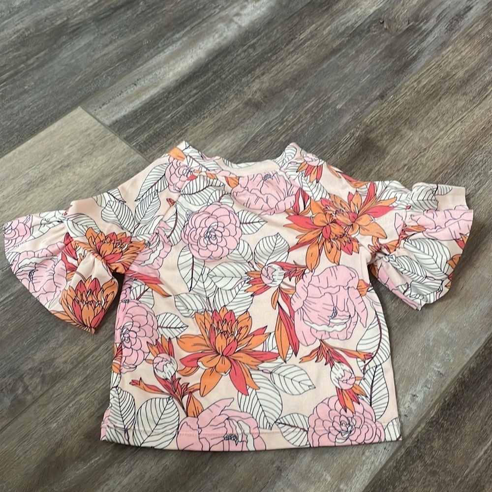 Janie and Jack Floral Rash Guard - Picture 6 of 6